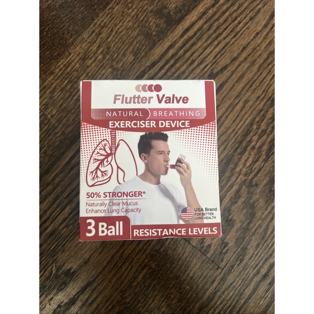 Flutter Valve Breathing Exercise Device for Lungs, Mucus Removal & Lung Stren...